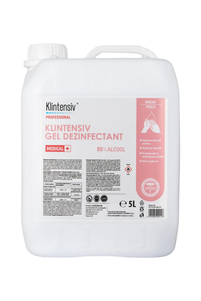 Gel dezinfectant profesional pentru maini  Klintensiv